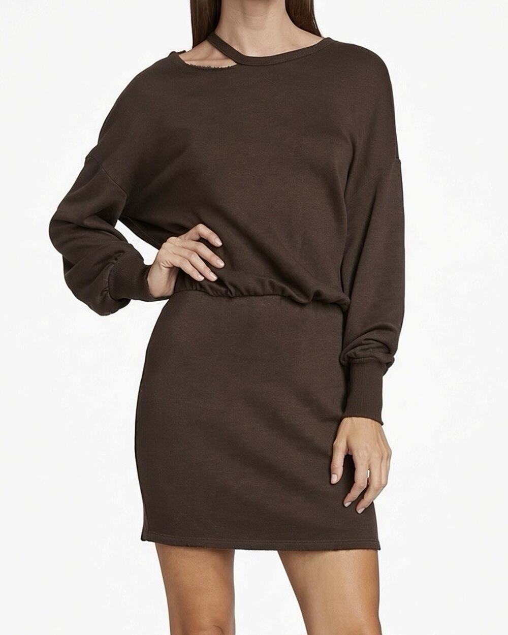 n: Philanthropy Alexandria Choc Brown Cut Out Mini Dress Size XS